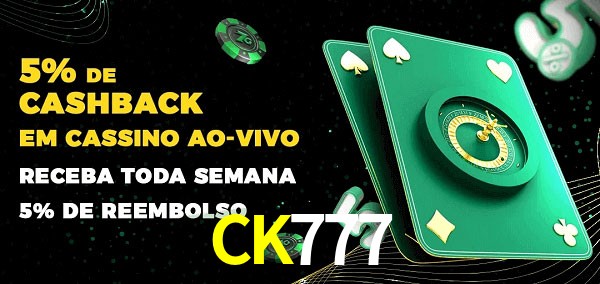 Promoções do cassino ao Vivo CK777